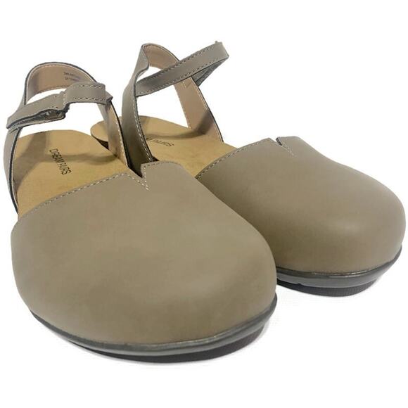 Dream Pairs Closed Toe Sandals Women's 8.5 Taupe Arch Support Comfort Cork NWT - Picture 5 of 12